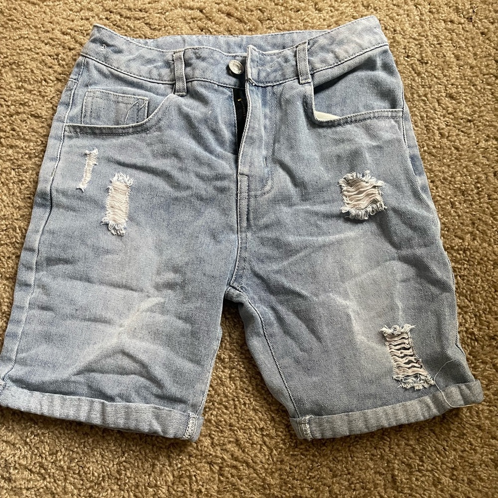 Denim shorts